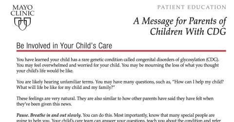 A-Message-for-Parents-of-Children-With-CDG